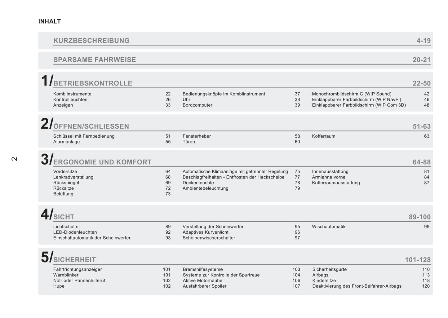 2011-2013 Peugeot RCZ Owner's Manual | German