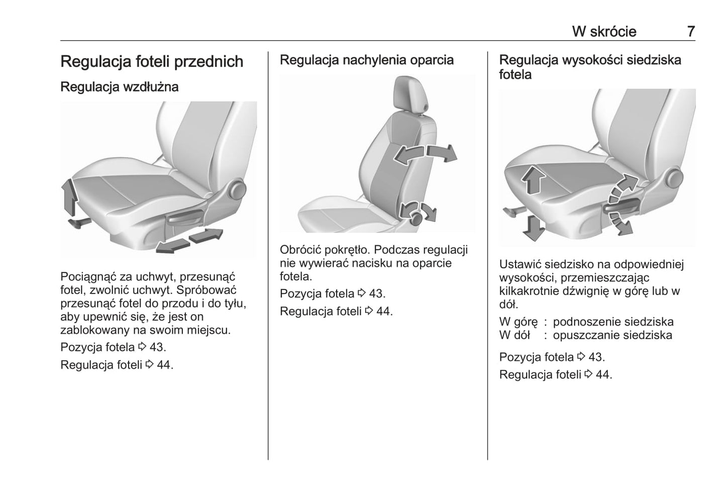 2020 Opel Crossland X Owner's Manual | Polish