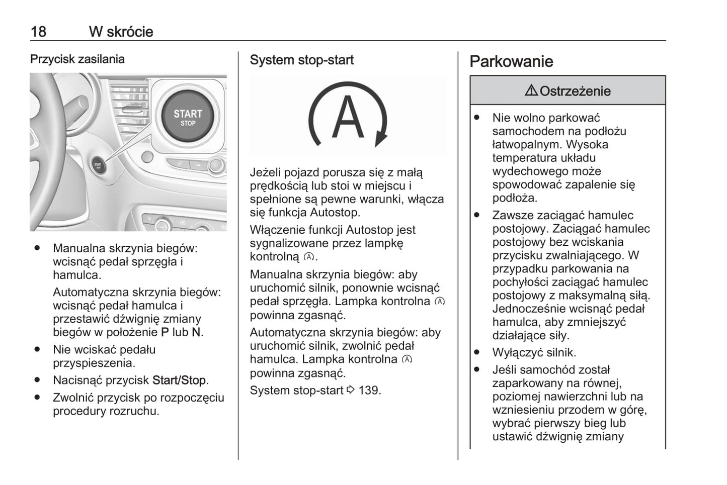 2020 Opel Crossland X Owner's Manual | Polish