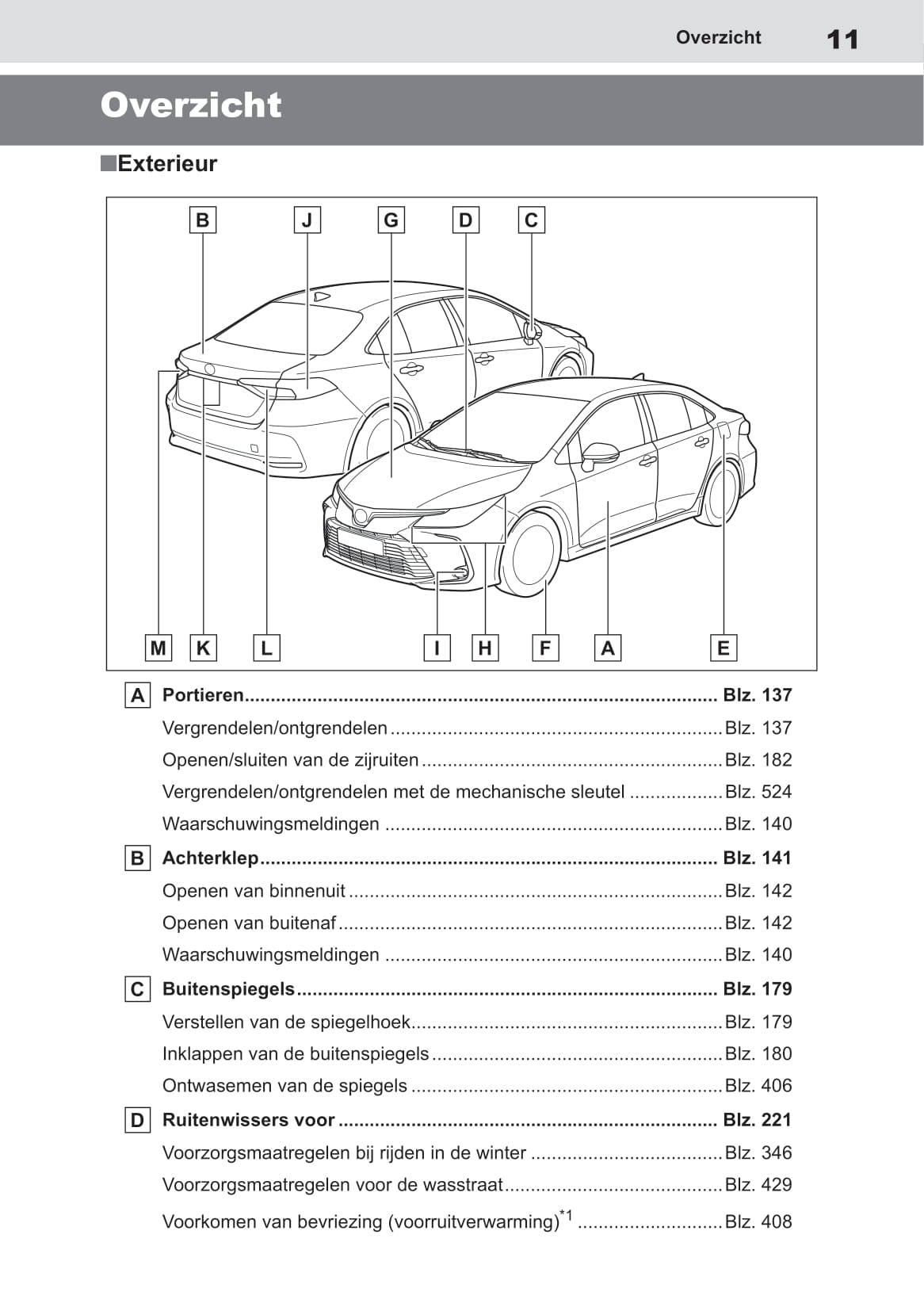 2019 Toyota Corolla Sedan Hybrid Bedienungsanleitung | Niederländisch