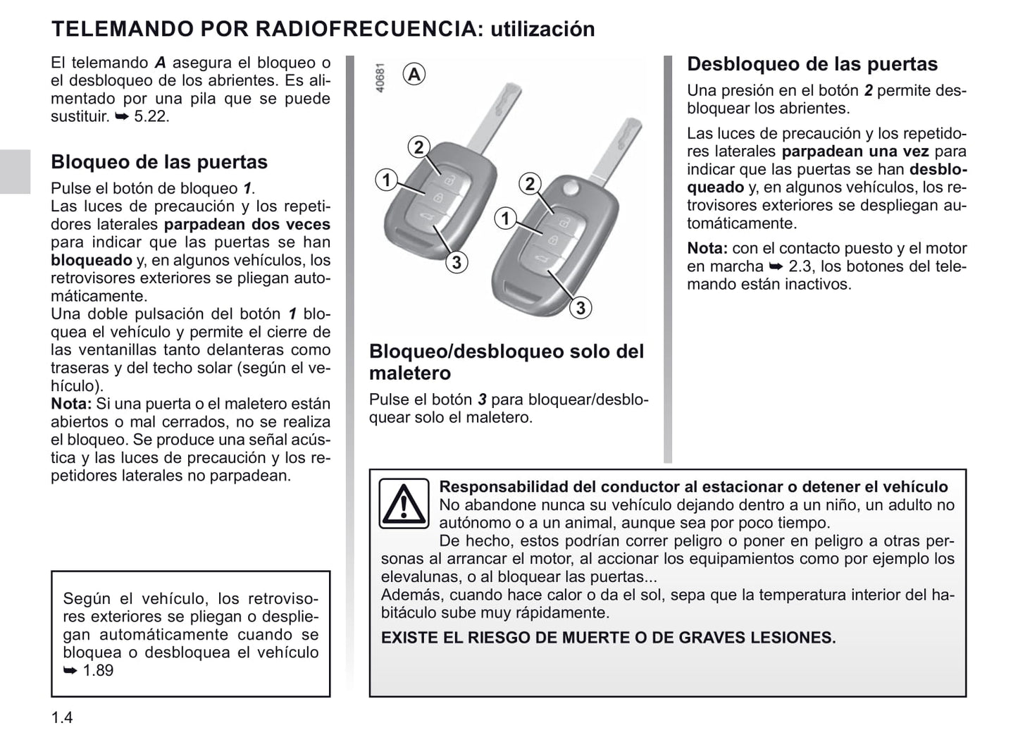 2020-2021 Renault Captur Owner's Manual | Spanish