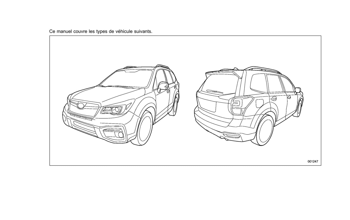 2017 Subaru Forester Owner's Manual | French