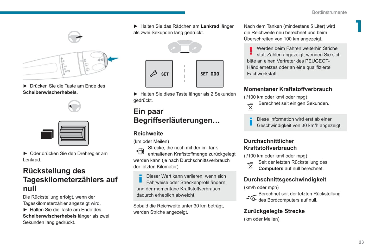 2019-2022 Peugeot Rifter Bedienungsanleitung | Deutsch