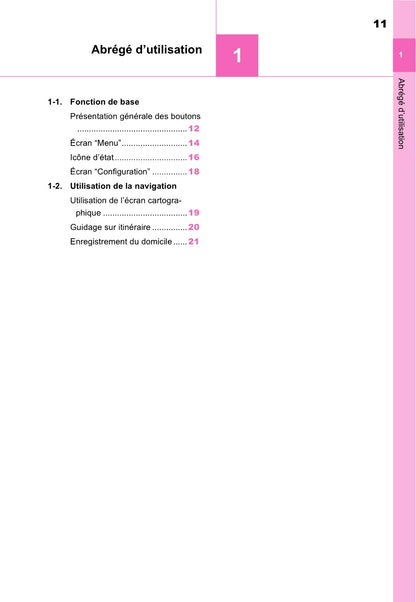 Toyota Yaris Cross Navigation / Multimedia Guide d'utilisation 2021 - 2023