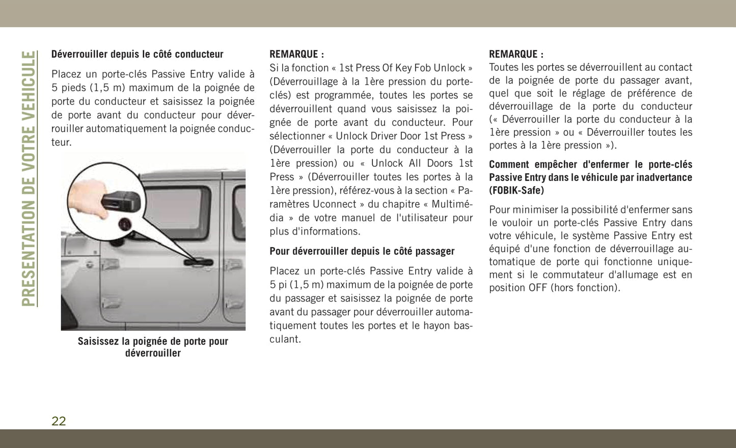 2018-2019 Jeep Wrangler Owner's Manual | French