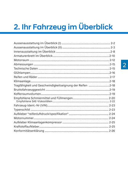 2021-2022 Hyundai i20/Bayon Bedienungsanleitung | Deutsch