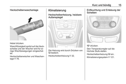 2016 Opel Mokka Bedienungsanleitung | Deutsch