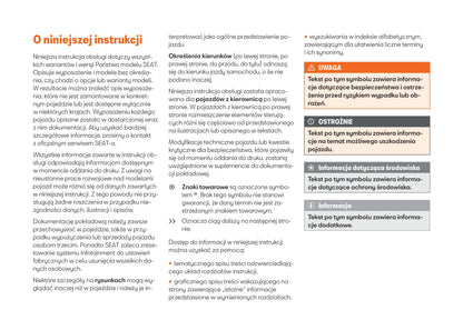 2021-2022 Seat Arona Owner's Manual | Polish