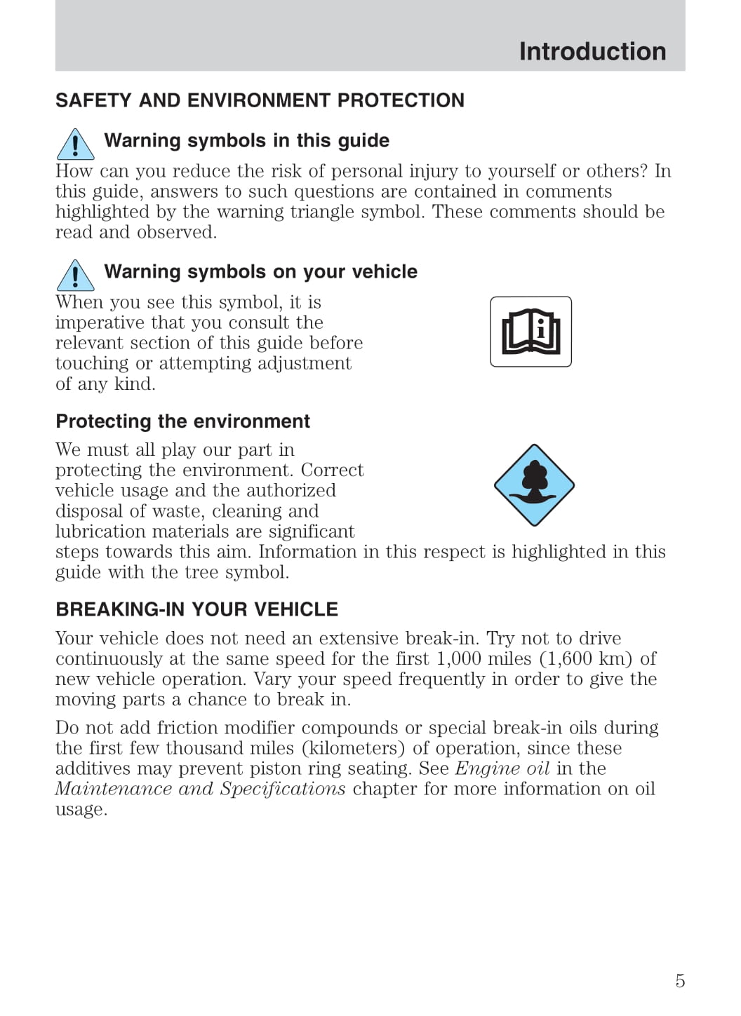 2005 Ford Thunderbird Owner's Manual | English