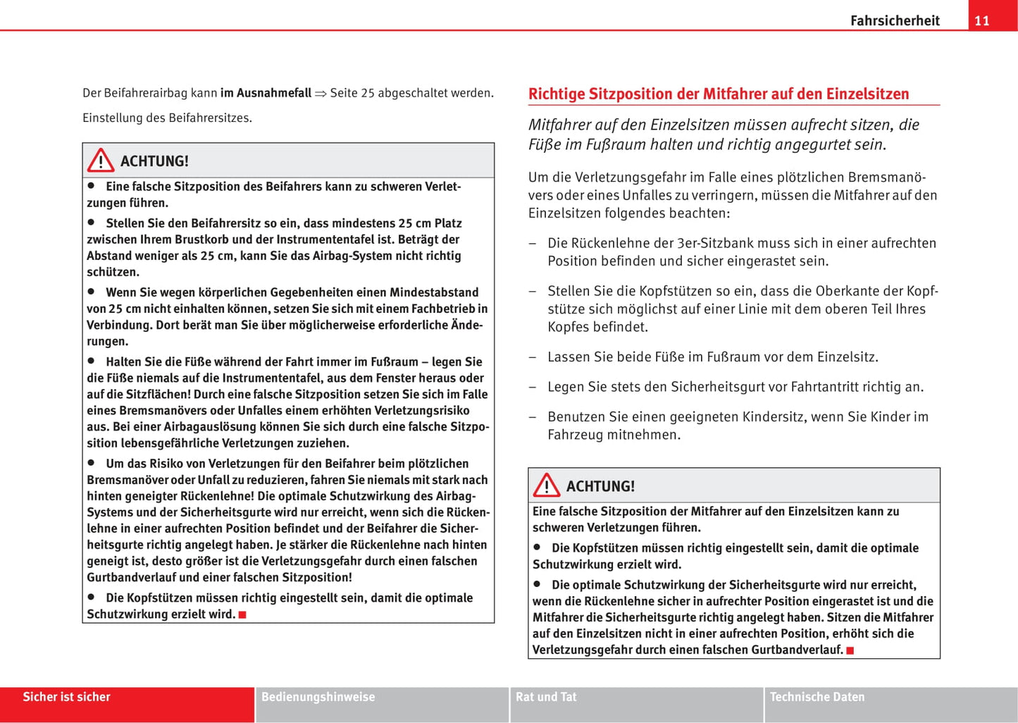 2009-2010 Seat Alhambra Owner's Manual | German