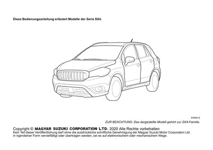 2020-2021 Suzuki SX4 Bedienungsanleitung | Deutsch