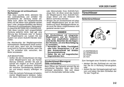 2020-2021 Suzuki SX4 Bedienungsanleitung | Deutsch