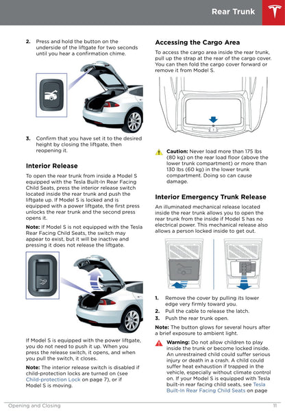 2016-2019 Tesla Model S Owner's Manual | English