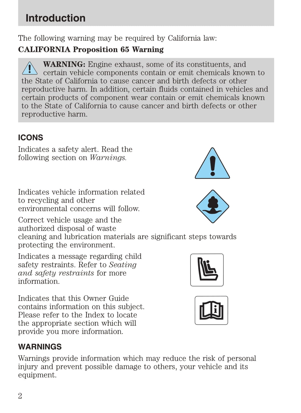 2001 Ford Explorer Owner's Manual | English