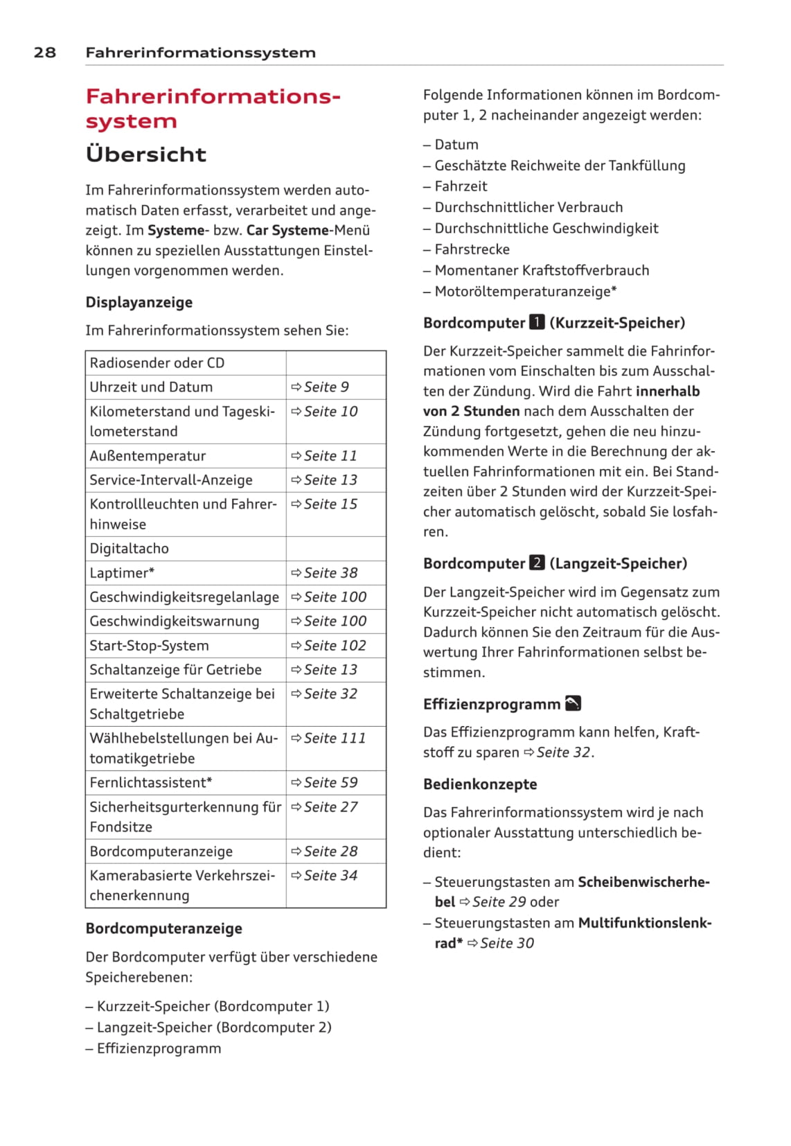 2013-2016 Audi A3/S3 Bedienungsanleitung | Deutsch