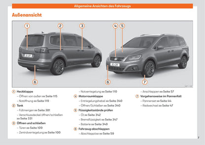 2015-2019 Seat Alhambra Bedienungsanleitung | Deutsch