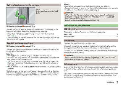 2014-2015 Skoda Roomster Owner's Manual | English