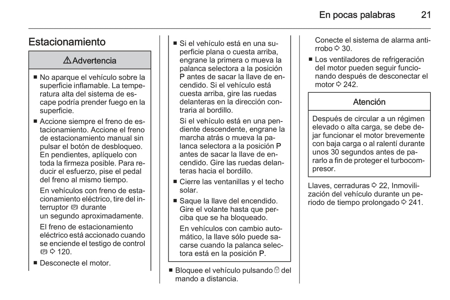 2015 Opel Astra Owner's Manual | Spanish