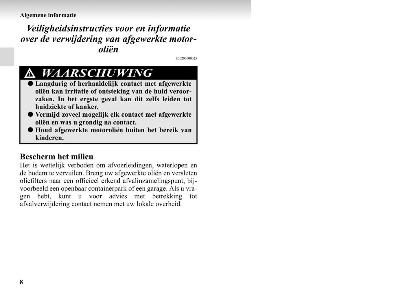 1999-2006 Mitsubishi Pajero Owner's Manual | Dutch