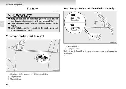 1999-2006 Mitsubishi Pajero Owner's Manual | Dutch