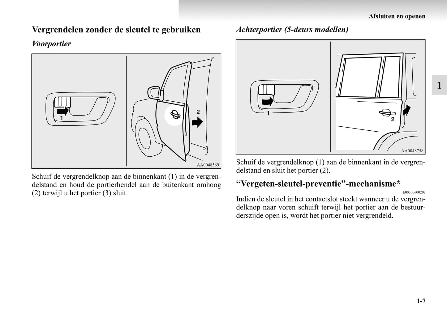 1999-2006 Mitsubishi Pajero Owner's Manual | Dutch