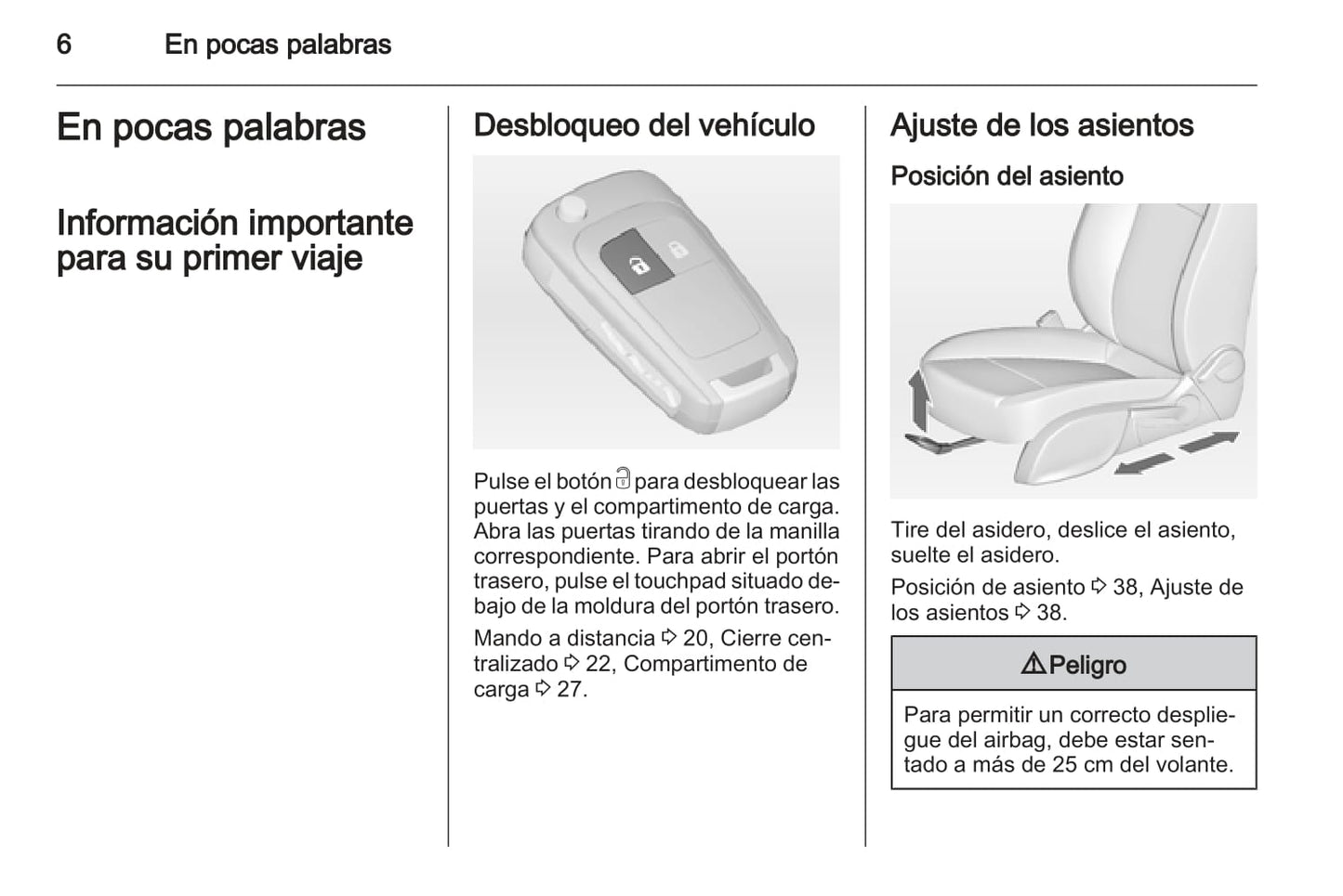 2013-2014 Opel Meriva Owner's Manual | Spanish