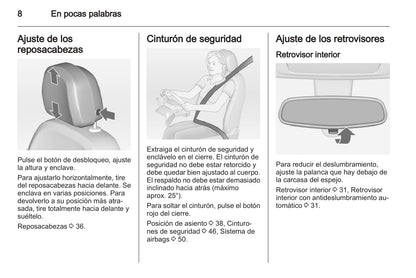 2013-2014 Opel Meriva Owner's Manual | Spanish