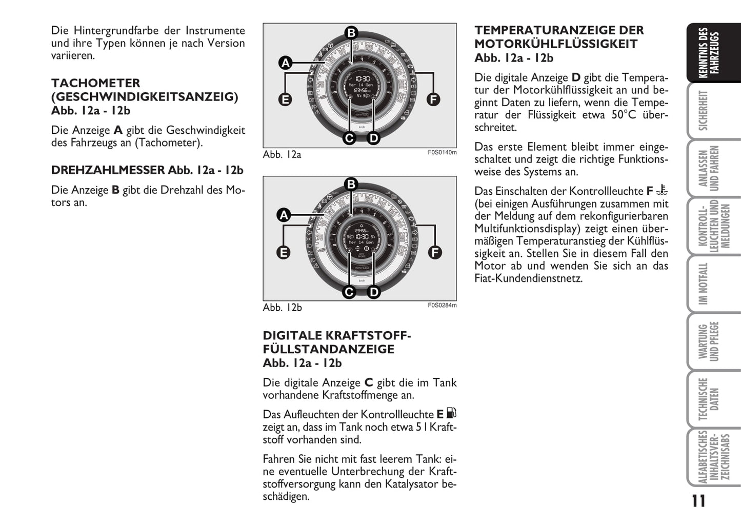 2009-2010 Fiat 500 Owner's Manual | German