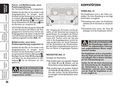 2009-2010 Fiat 500 Owner's Manual | German