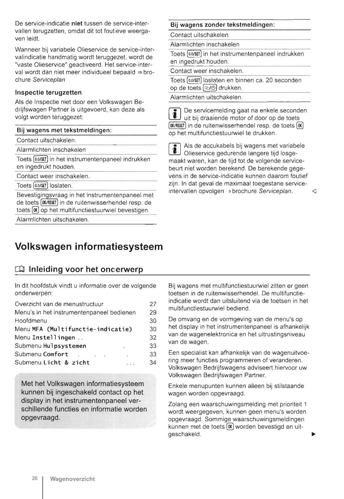 2009-2016 Volkswagen Caravelle/Transporter Bedienungsanleitung | Niederländisch