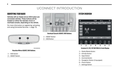 Uconnect Radio 8.4 Inch Display Bedienungsanleitung