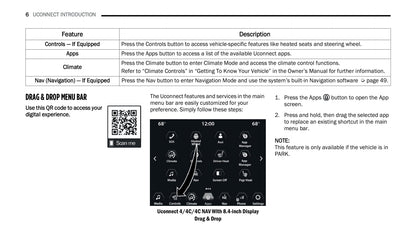 Uconnect Radio 8.4 Inch Display Bedienungsanleitung