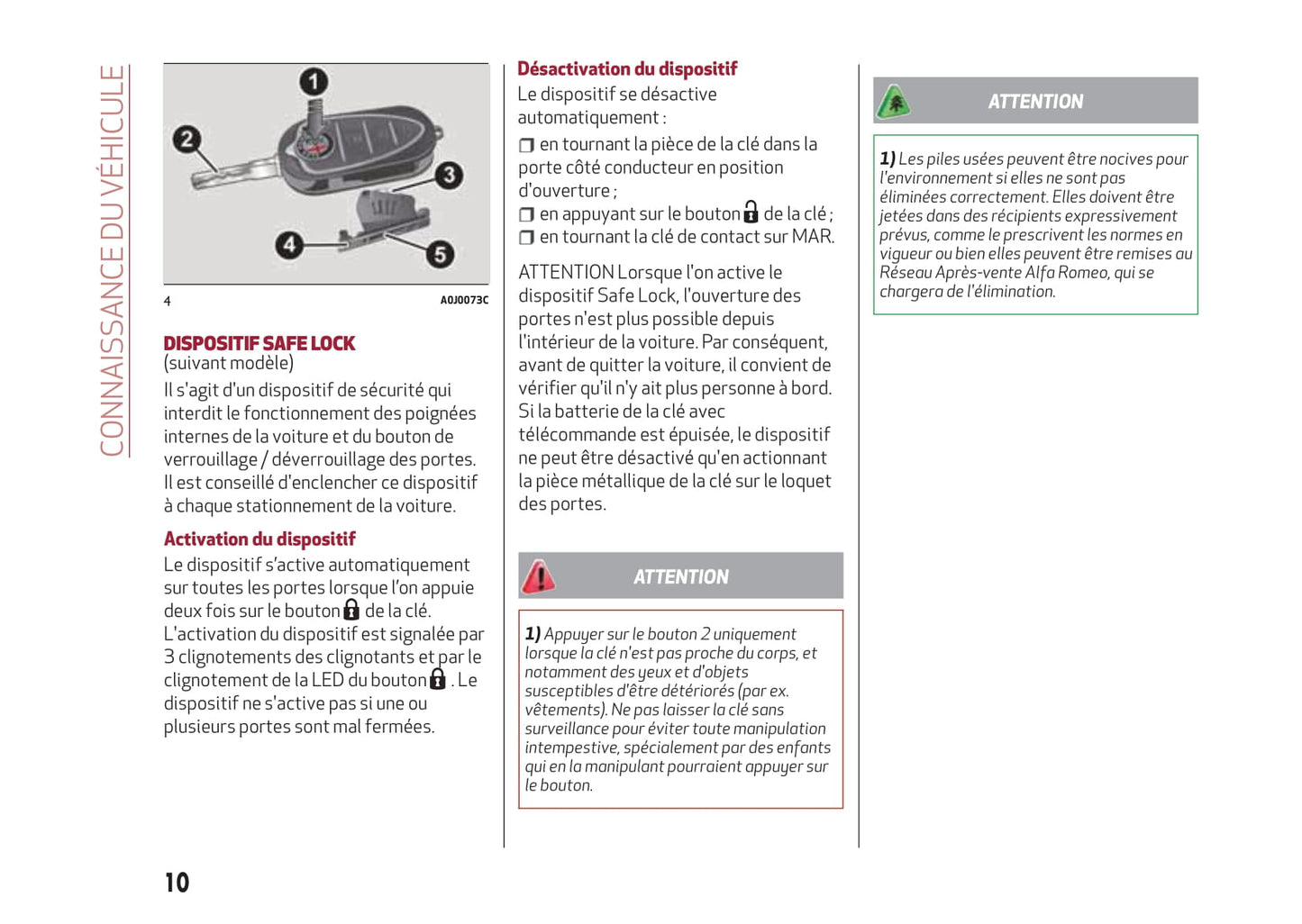 2013-2017 Alfa Romeo MiTo Owner's Manual | French