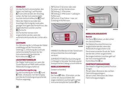 2016-2020 Alfa Romeo MiTo Owner's Manual | German