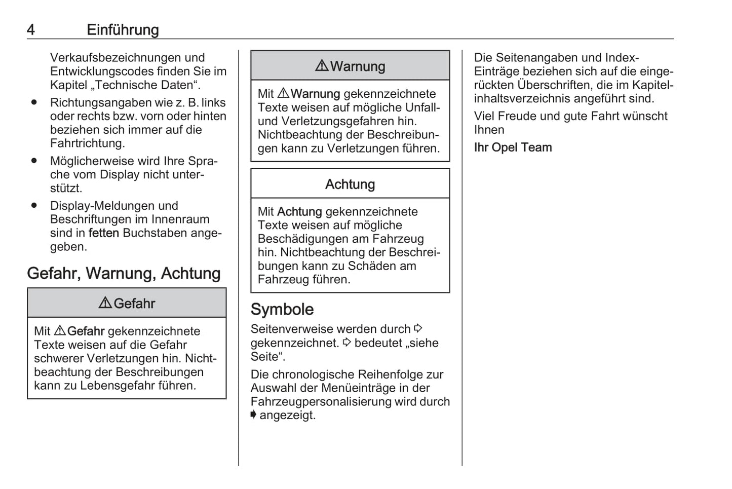 2020-2021 Opel Insignia/Insignia Grand Sport/Insignia Sports Tourer Owner's Manual | German