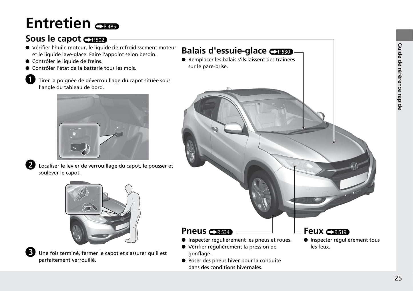 2015-2016 Honda HR-V Bedienungsanleitung | Französisch