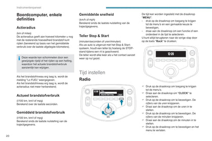 2018-2022 Peugeot 108 Owner's Manual | Dutch