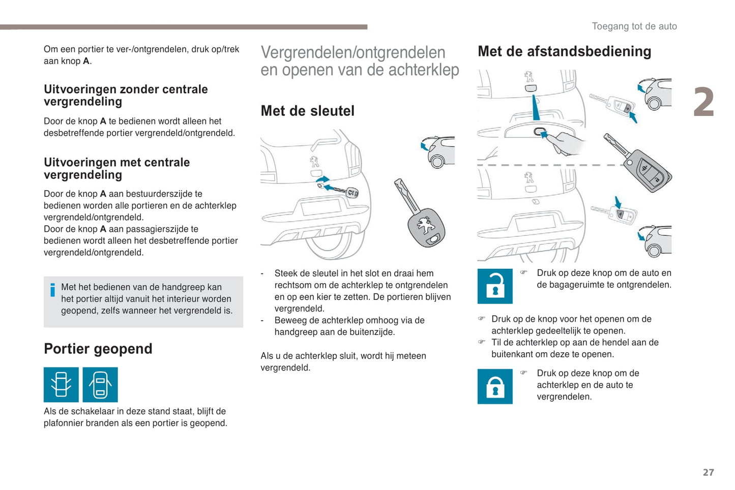 2018-2022 Peugeot 108 Bedienungsanleitung | Niederländisch