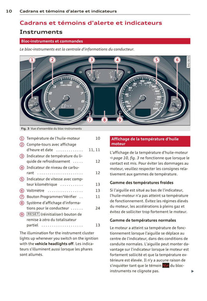 2012-2015 Audi R8/R8 Coupé Owner's Manual | French