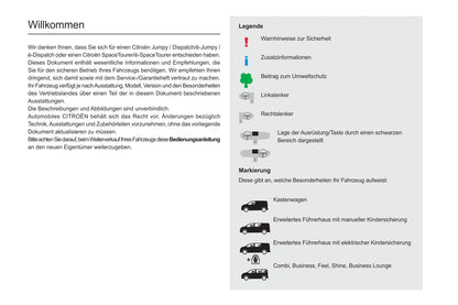 2020-2022 Citroën SpaceTourer/Dispatch/Jumpy/ë-Dispatch/ë-Jumpy/ë-SpaceTourer Owner's Manual | German