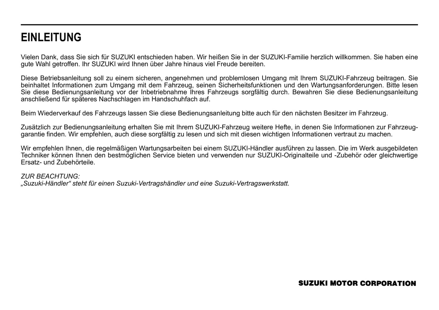 2020-2021 Suzuki Swift Bedienungsanleitung | Deutsch