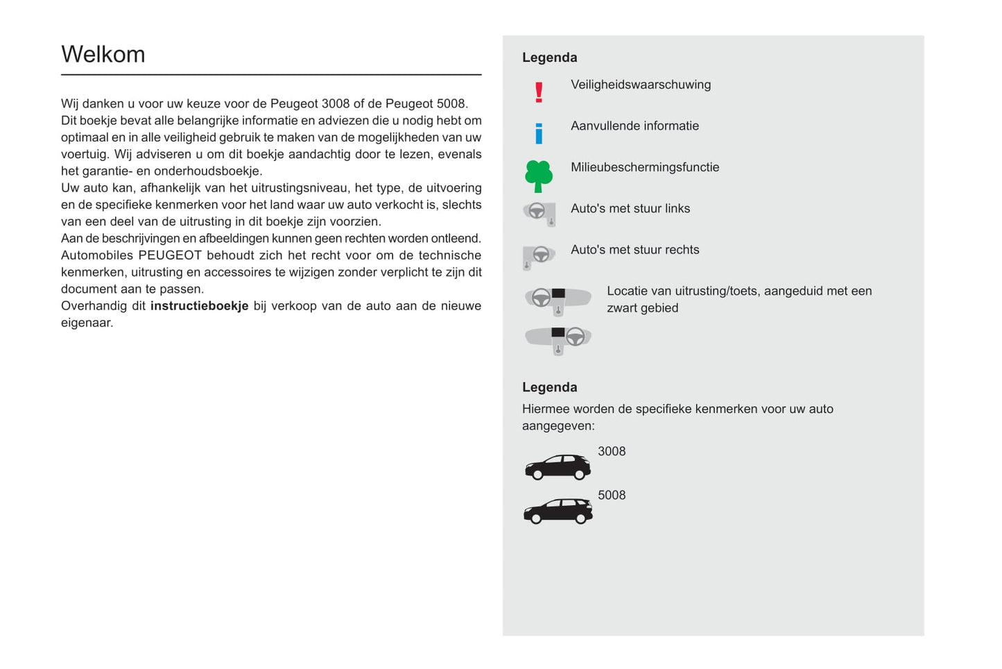 2020-2022 Peugeot 3008/5008 Bedienungsanleitung | Niederländisch