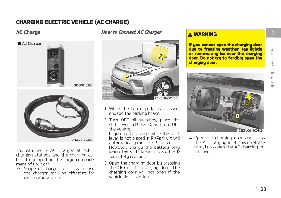 2021-2022 Kia e-Soul Bedienungsanleitung | Englisch