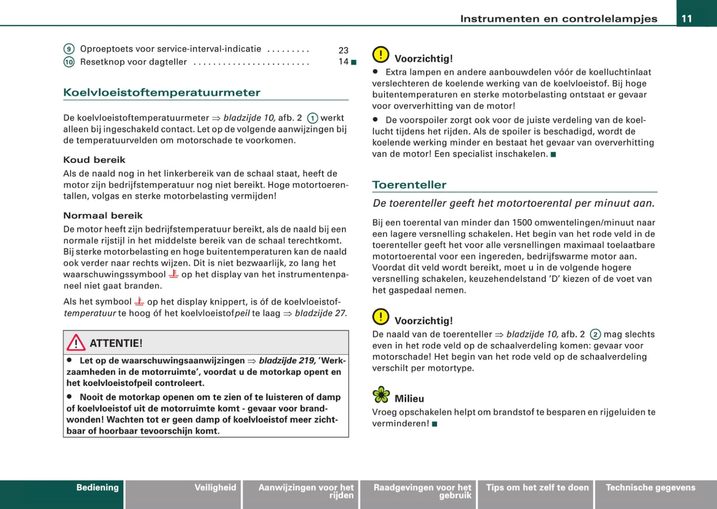 2005-2008 Audi A4 Owner's Manual | Dutch