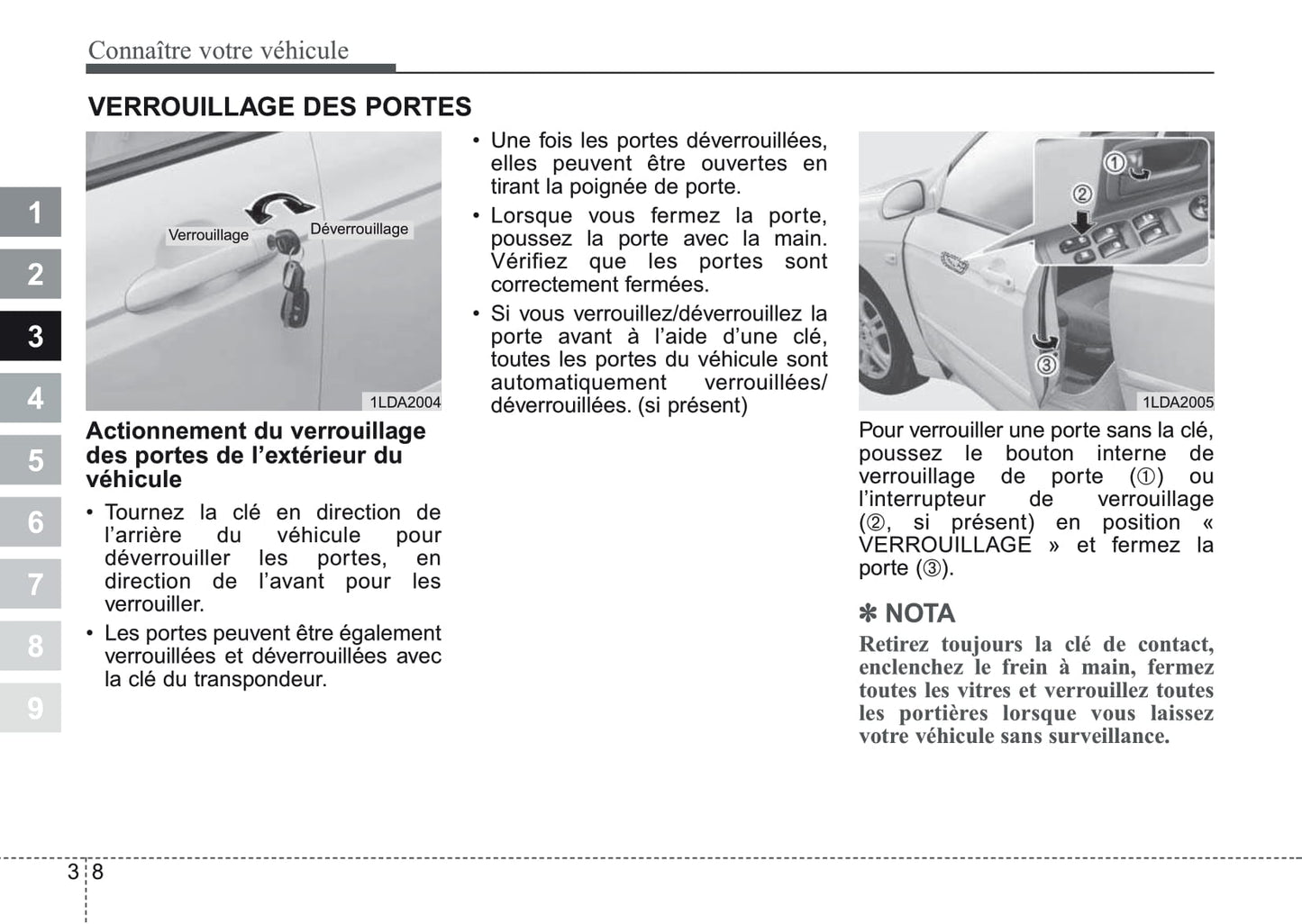 2006-2007 Kia Cerato Bedienungsanleitung | Französisch