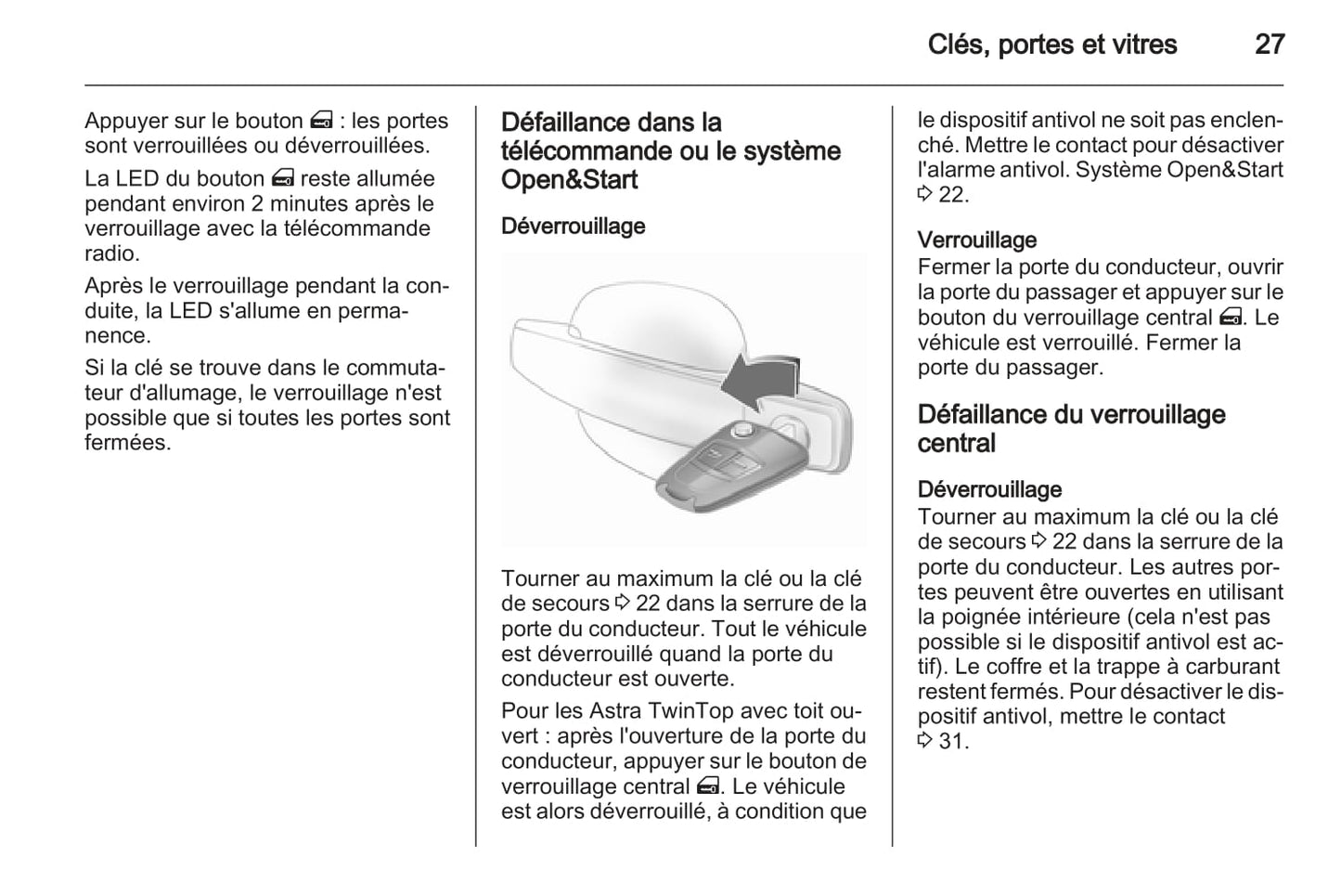 2007-2010 Opel Astra Owner's Manual | French