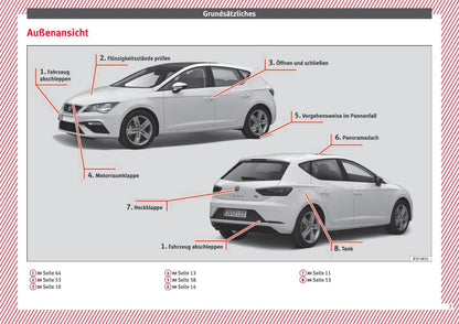 2017 Seat Leon Owner's Manual | German