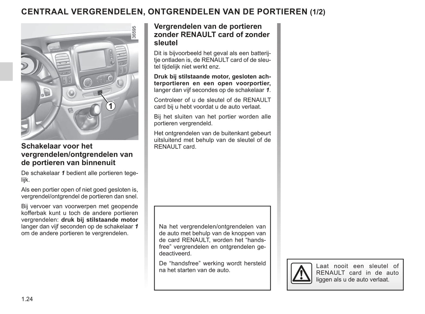 2019-2020 Renault Trafic Owner's Manual | Dutch