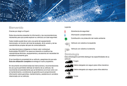 2017-2018 Peugeot Expert Owner's Manual | Spanish