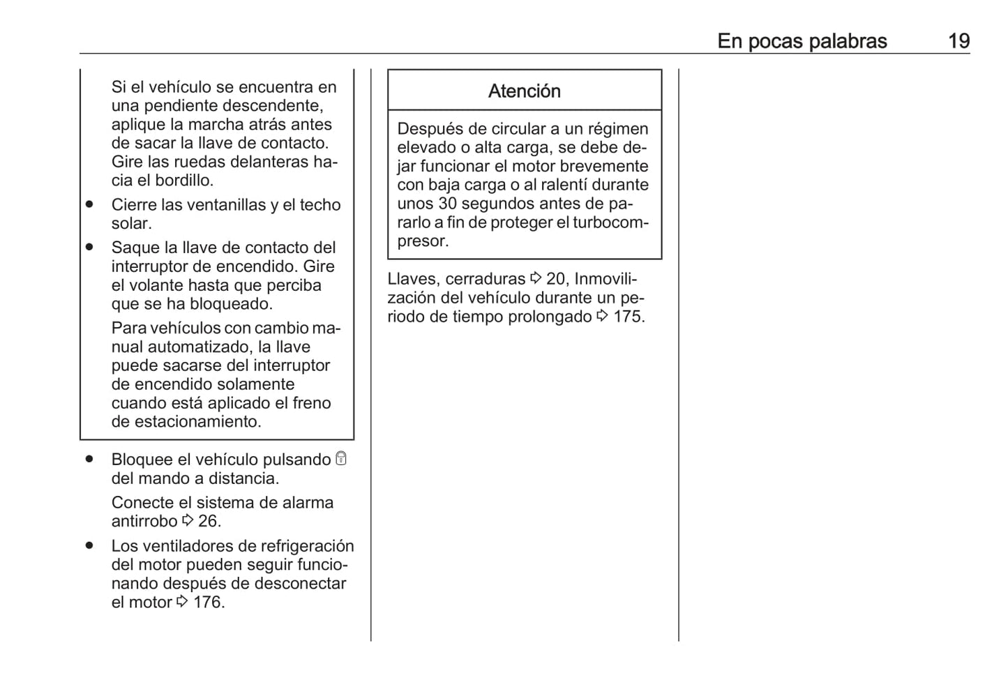 2016 Opel Adam Owner's Manual | Spanish